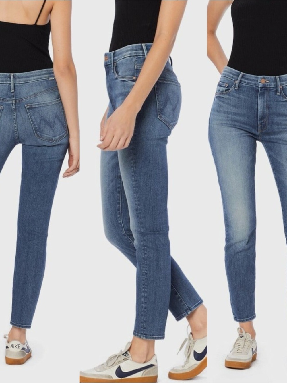 MOTHER Mid-Blue Women's Skinny Jeans